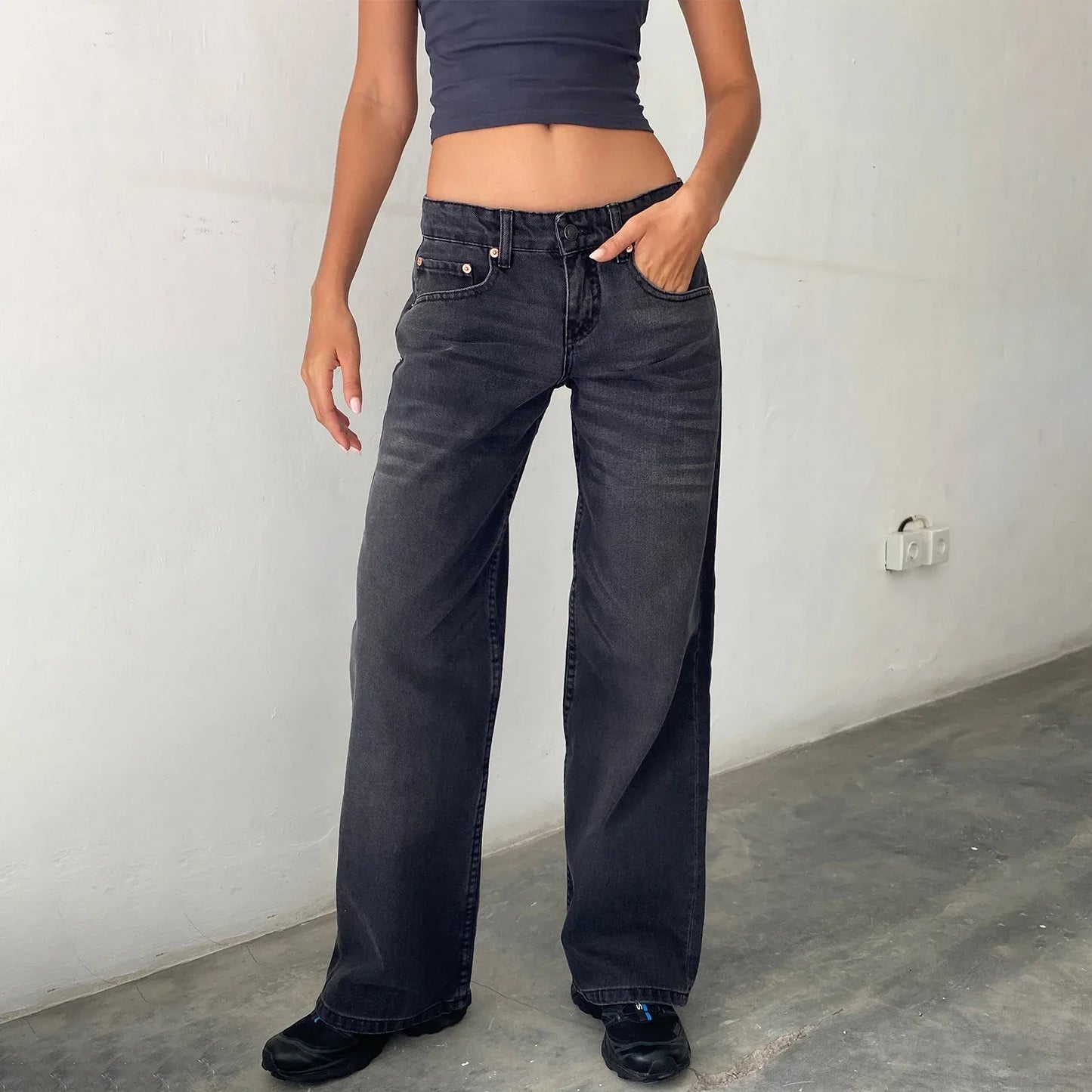 Jean Femme Large Vintage Décontracté
