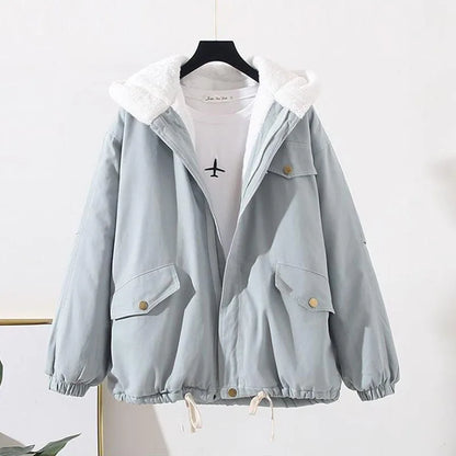 Veste Femme Streetwear avec Capuche et Fermeture Éclair - PanierRoyale