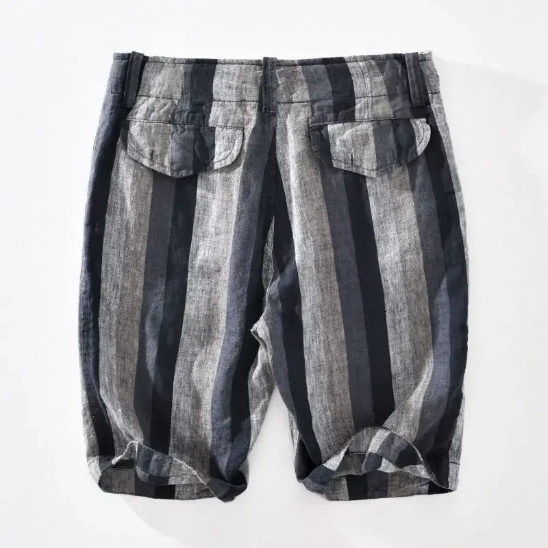 Shorts en Lin Homme Confortable pour Été - BerlinGlamour