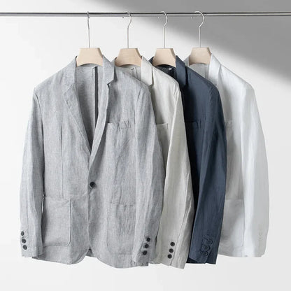 Blazer Lin Homme Léger Été