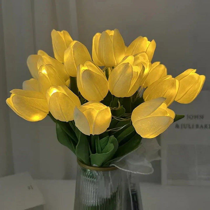 Lampe Bouquet de Fleurs LED Blanche Chic Décoration Moderne - vue 2
