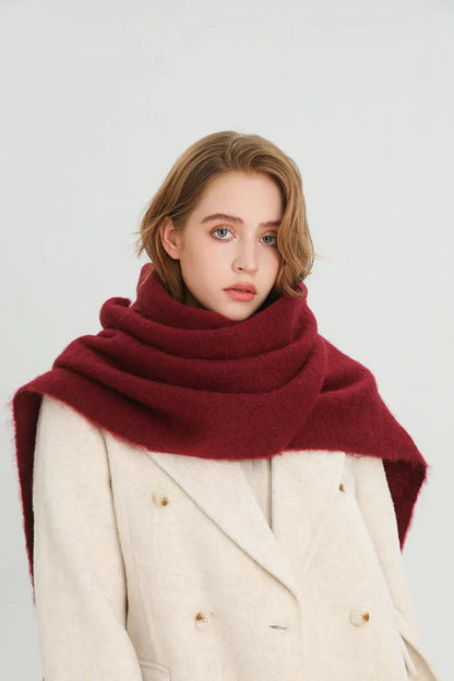 Écharpe Femme Hiver Douce et Chaude aux Franges - PanierRoyale