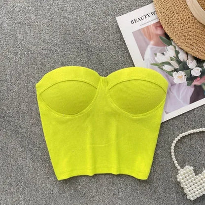 Bustier Top Push-up Corsage Féminin pour Femme