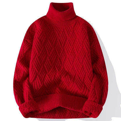 Pull Homme Élégant à Motif Texturé