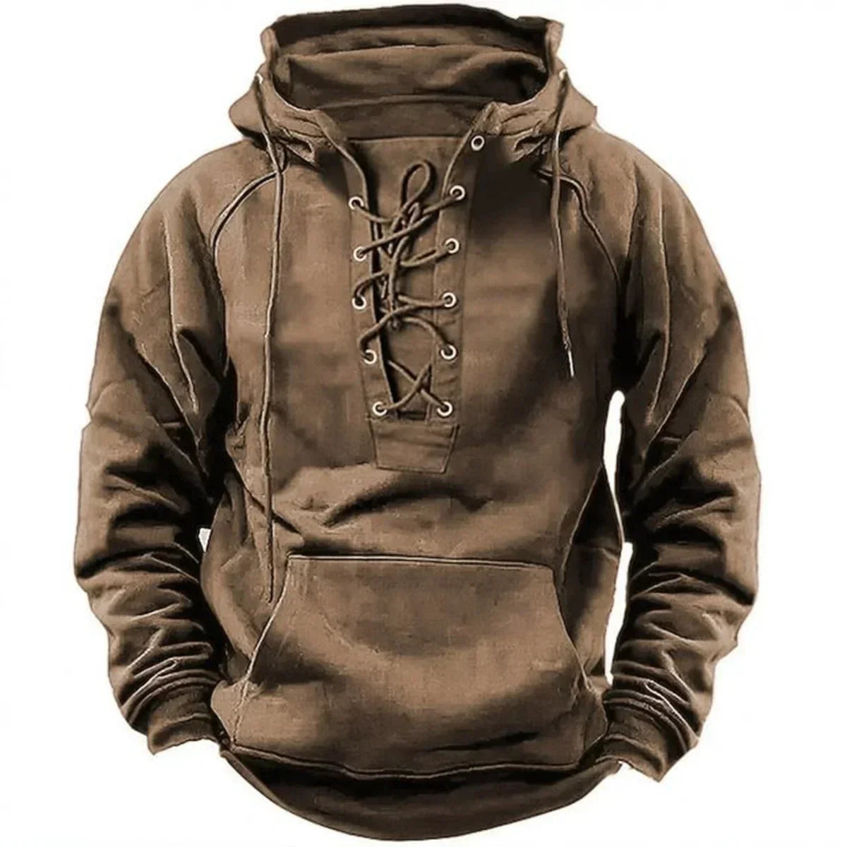 Sweat à capuche Épais Coton Coupe Rétro