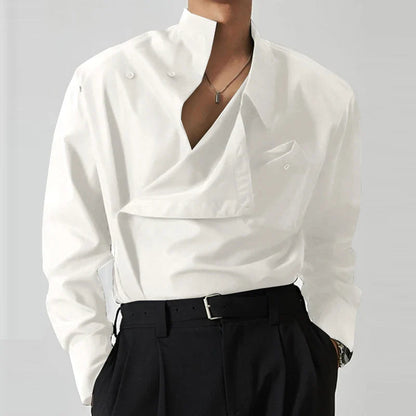 Chemise Coton Confort à Manches Longues pour Homme