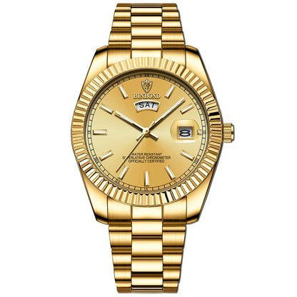 Montre Homme Acier Inoxydable avec Affichage Date