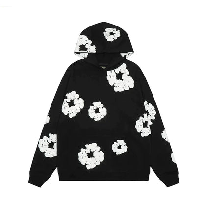 Sweat à Capuche Florale Confort et Unisexe - PanierRoyale