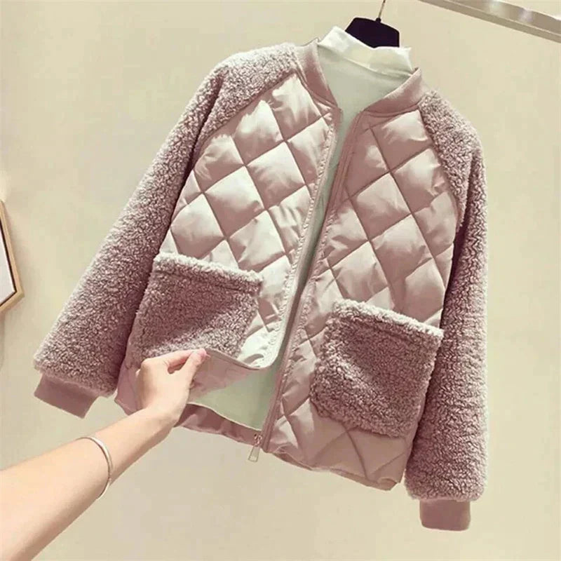 Manteau Femme Élégant en Hiver avec Double Boutonnage