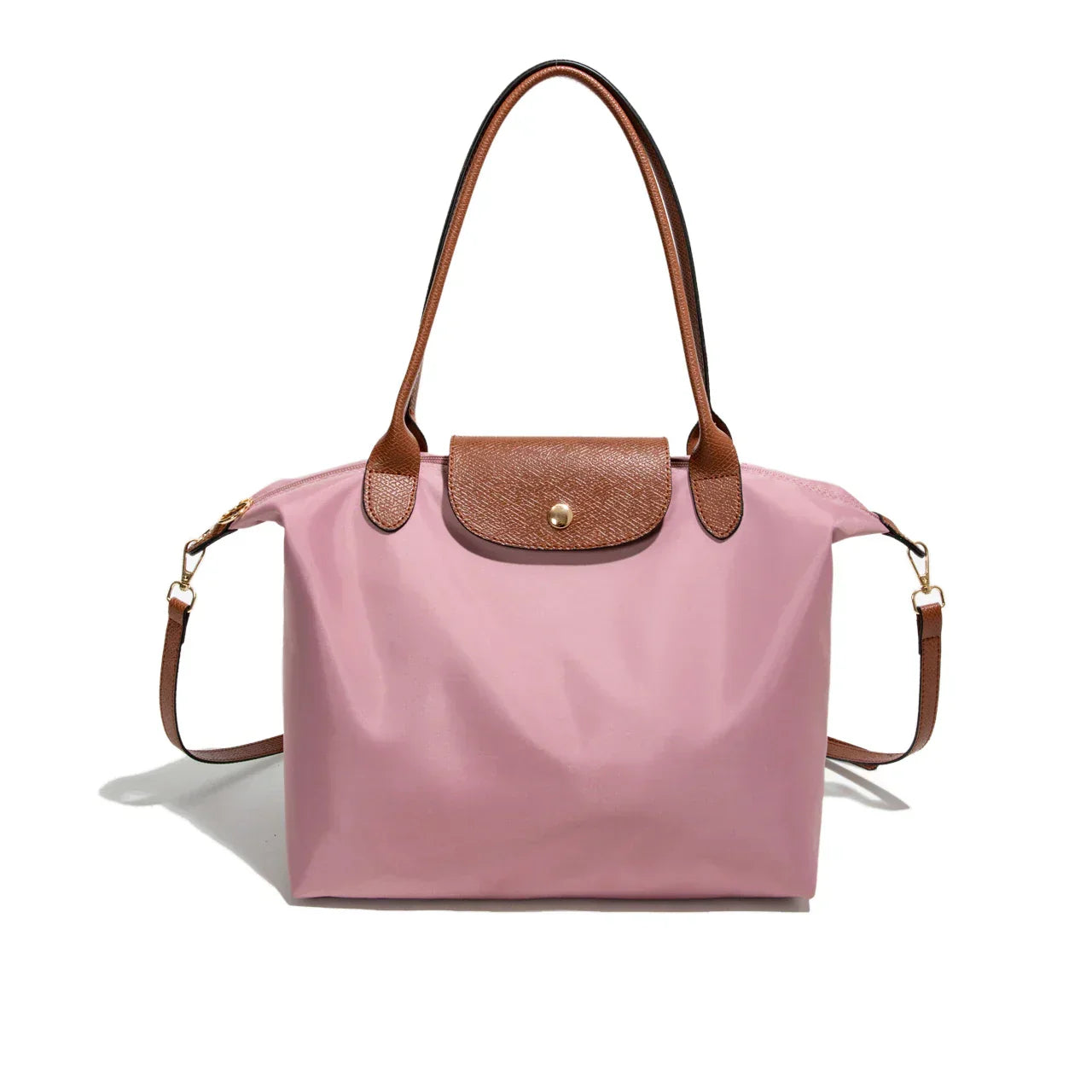 Sac à main cuir rose femme élégant avec bretelle réglable - PanierRoyale