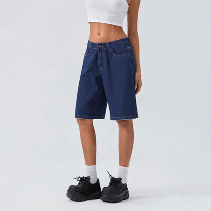 Shorts Jeans Femme Décontractés Taille Relâchée