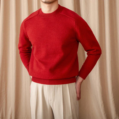 Pull Homme Hiver Chaud en Col Rond