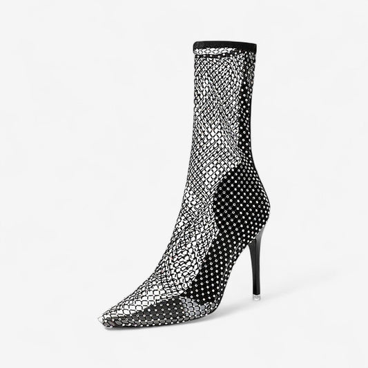 Escarpins Élégants Strass et Dentelle Femmes - PanierRoyale