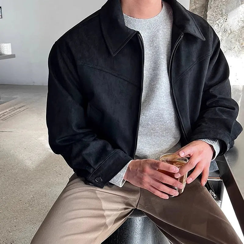 Manteau Cuir Homme Chic Hiver - luxestyle