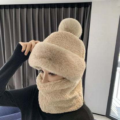 Chapeau et Écharpe Tricotés Doux et Warmants pour Adultes