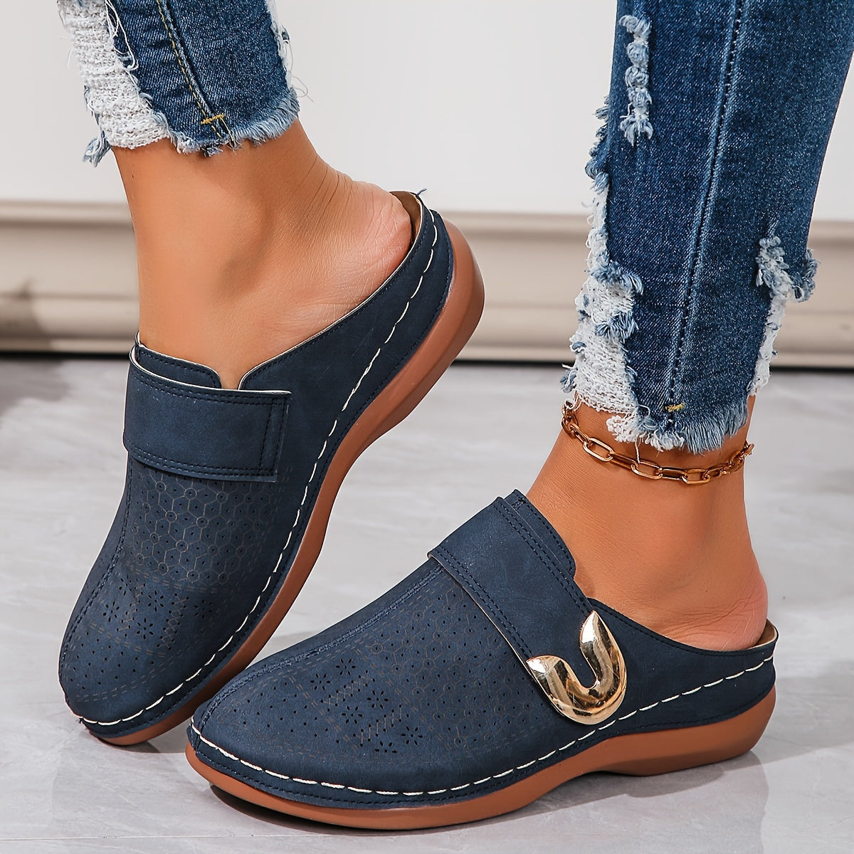 Sabots Femme Cuir Confortables et Élégants pour Tous les Jours