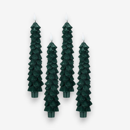 Bougie Décorative Sapin de Noël LED avec Télécommande - PanierRoyale