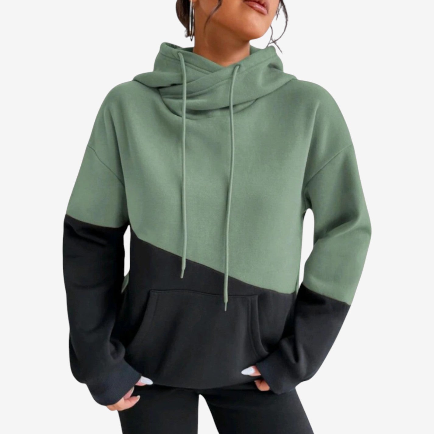 Sweat à capuche homme manches longues poche zippée - PanierRoyale