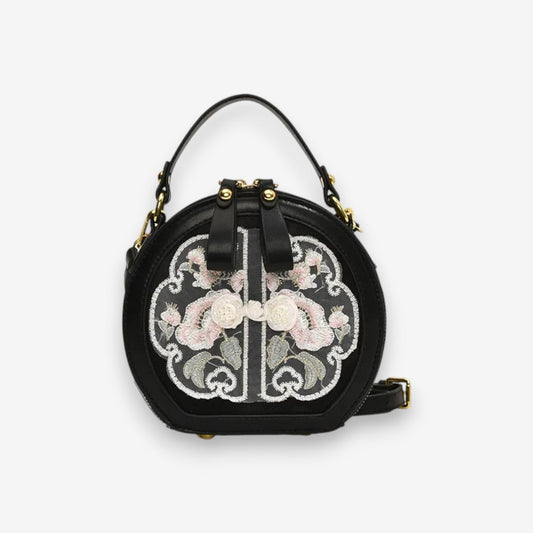 Pochette Fleurie Chic avec Ruban Personnalisable - PanierRoyale