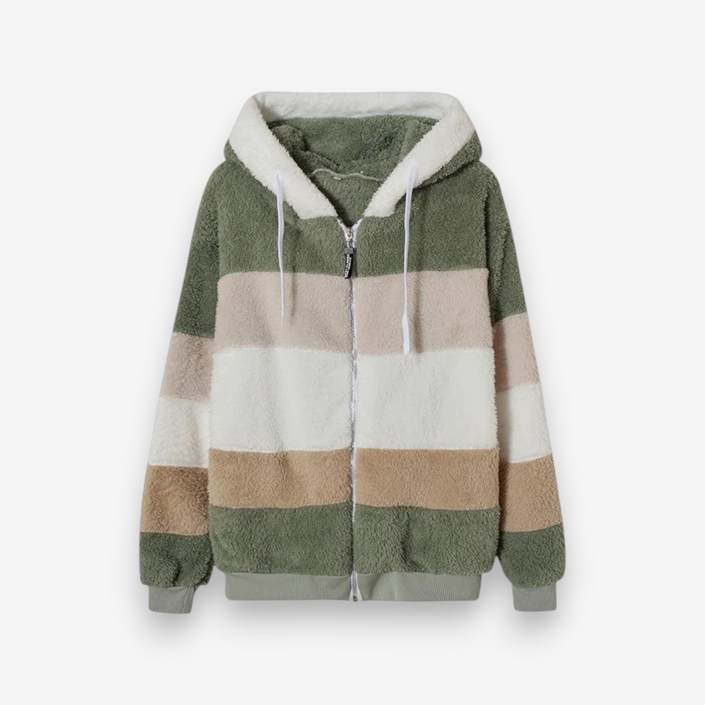 Veste à capuche polaire chaud avec poches zippées - PanierRoyale