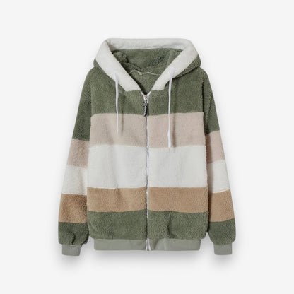 Veste à capuche polaire chaud avec poches zippées - PanierRoyale