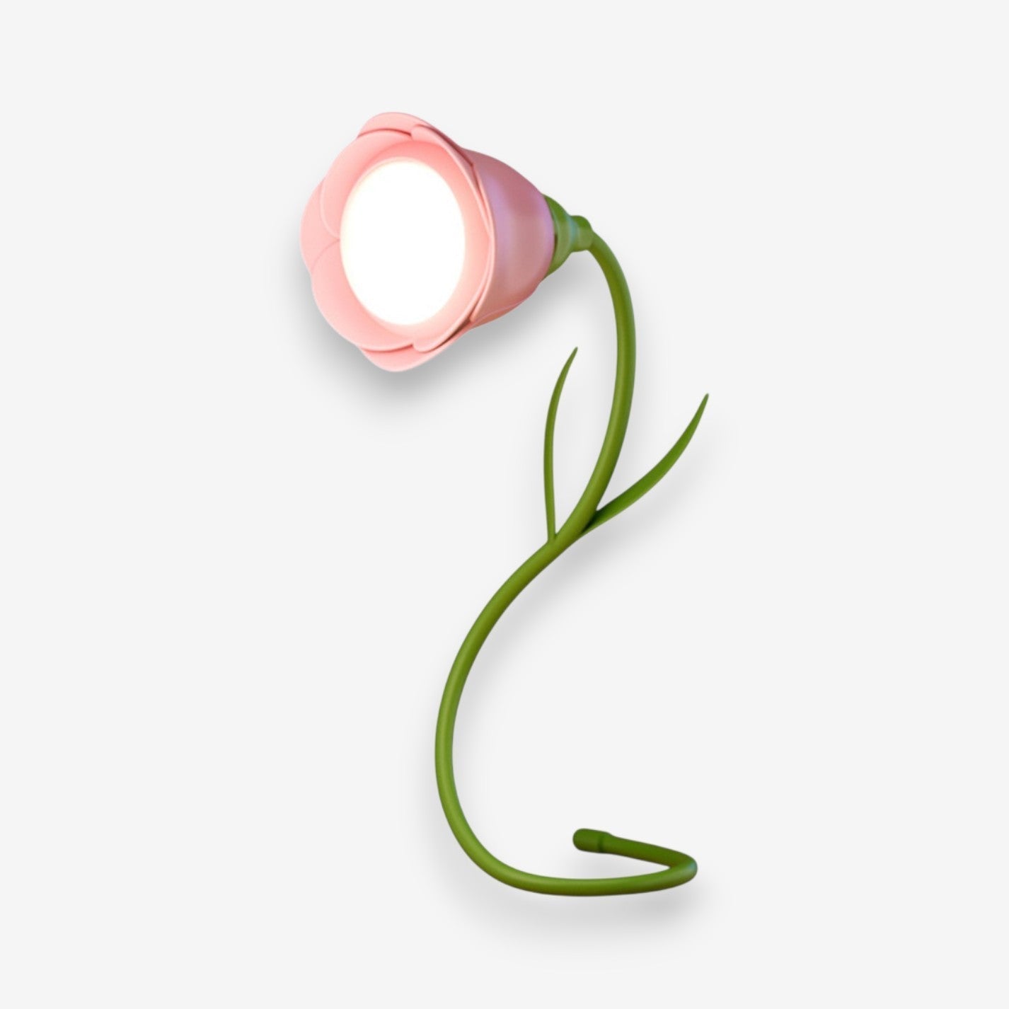 Lampe de Bureau LED avec Abat-Jour Floral Réglable
