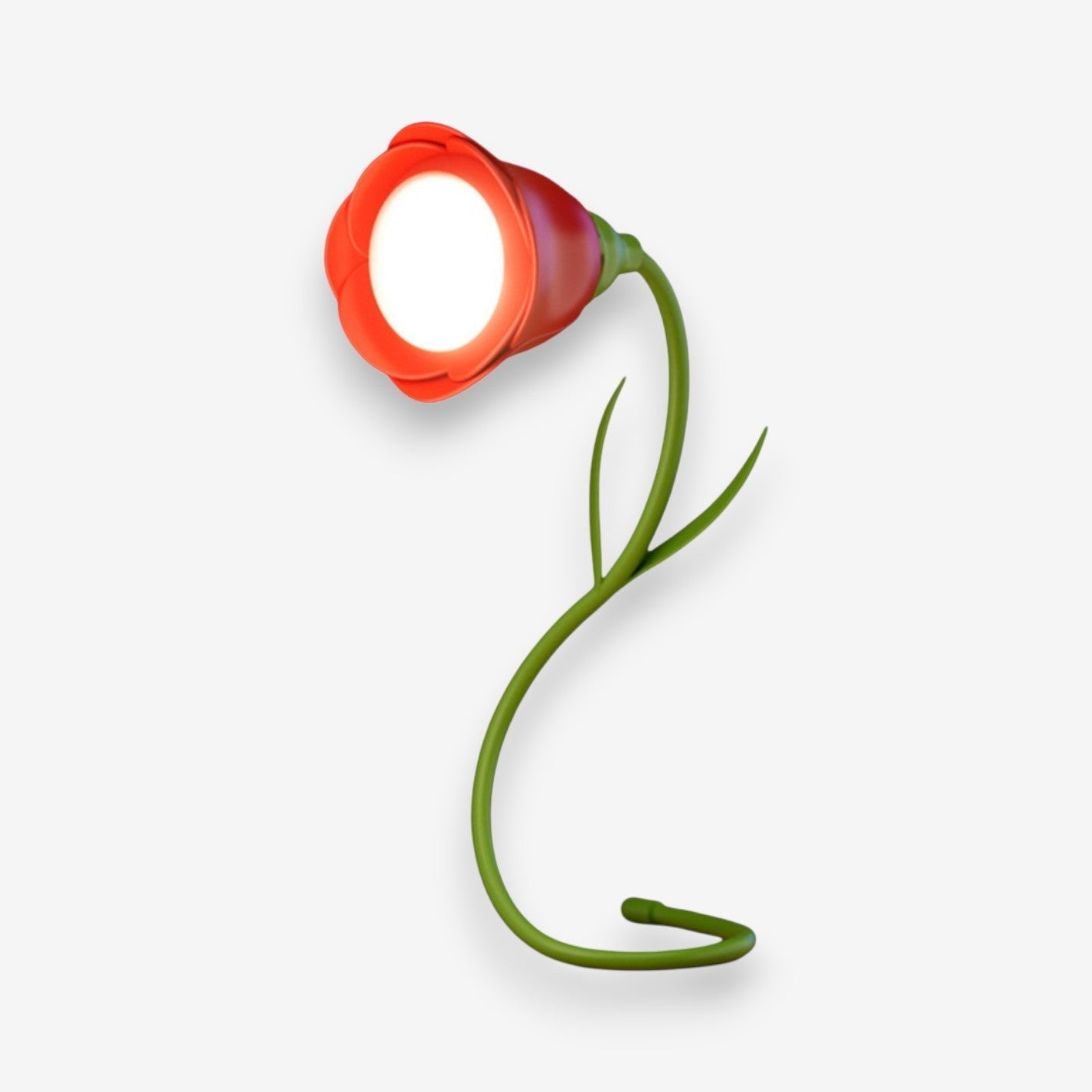 Lampe de Bureau LED avec Abat-Jour Floral Réglable - PanierRoyale