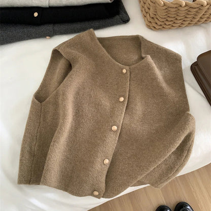 Gilet Tricot Chaud et Élégant pour Femme
