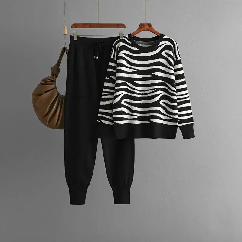Cardigan Femme Cachemire Zébré Doux et Chic