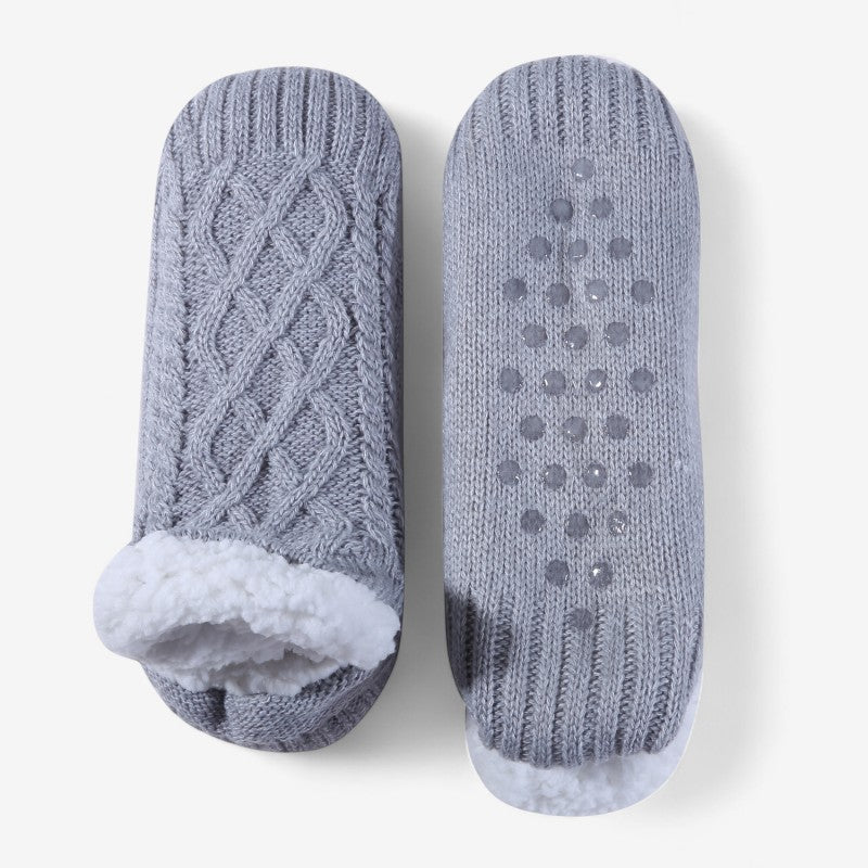 Chaussons Chauds avec Semelle Antidérapante pour Intérieur