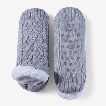 Chaussons Chauds avec Semelle Antidérapante pour Intérieur