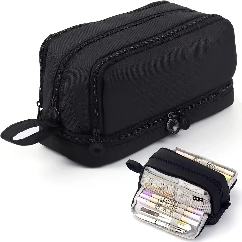 Trousse Scolaire Grande Capacité Compartiments Multiples Unisexe