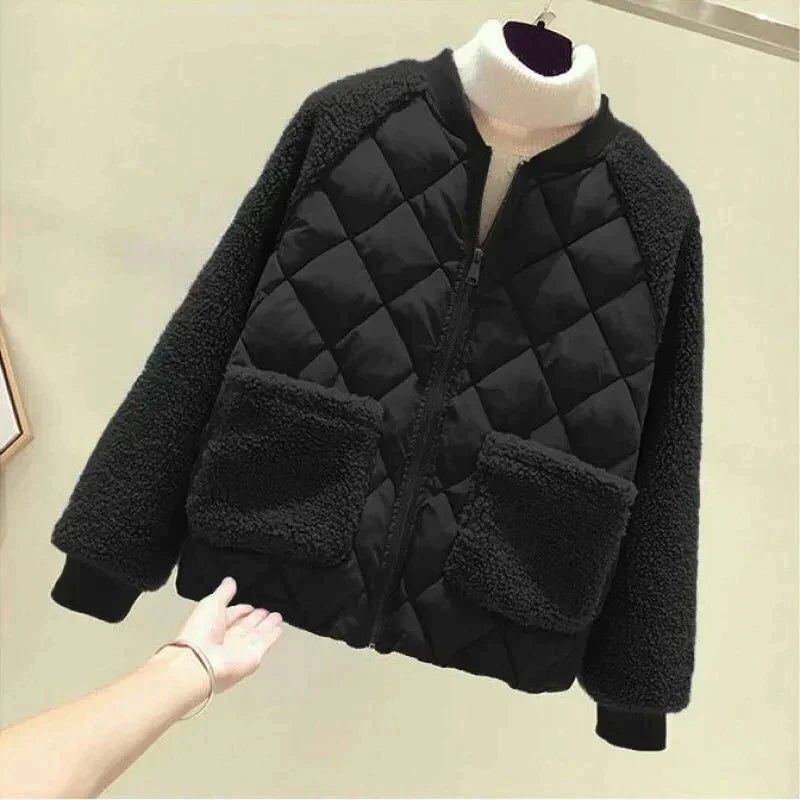 Manteau Femme Élégant en Hiver avec Double Boutonnage