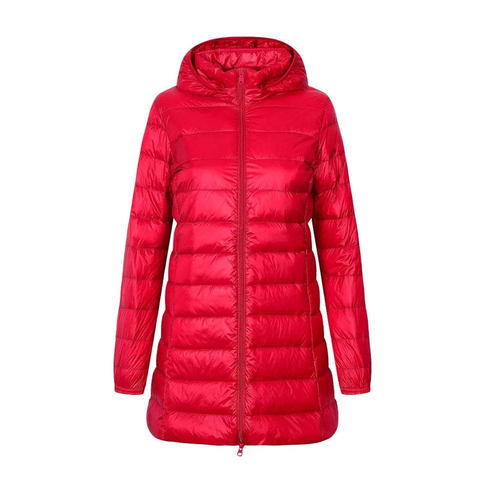 Veste Doudoune Femme Hiver Longue avec Capuche