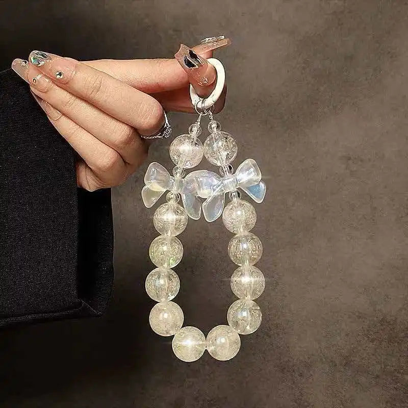 Dragonne téléphone Femme Perles Fait Main Décoration Fleur