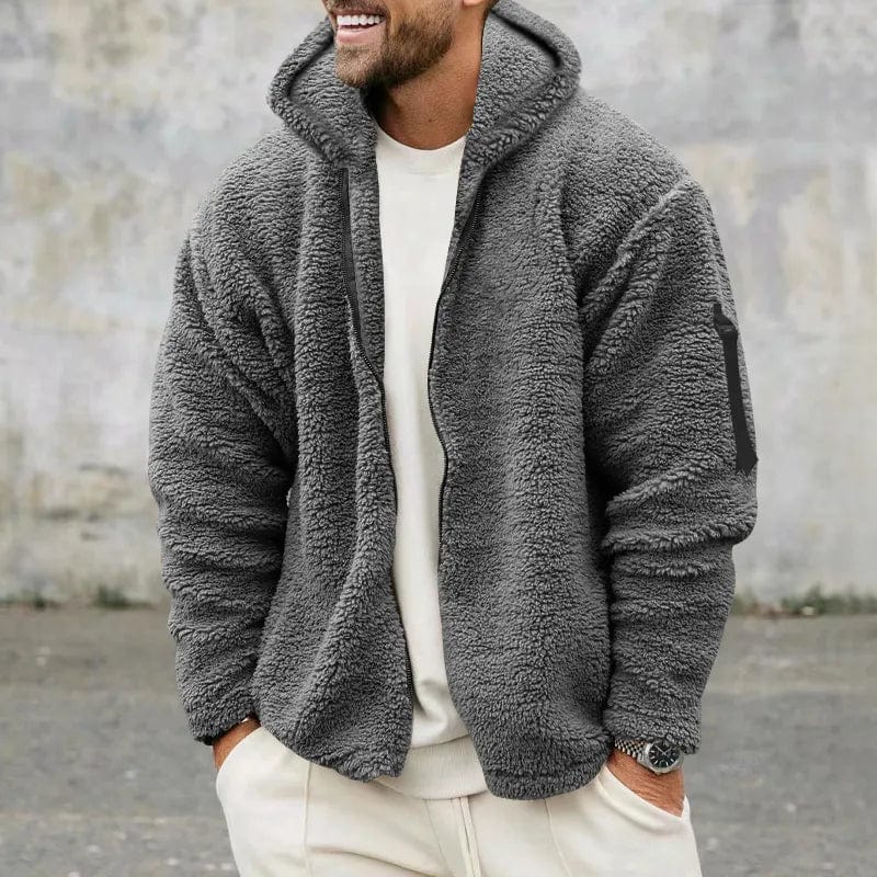 Veste D'hiver Équipée de Capuche et Poche Réfléchissante pour Homme et Femme