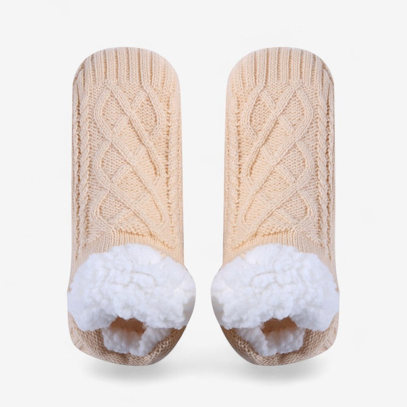 Chaussons Chauds avec Semelle Antidérapante pour Intérieur