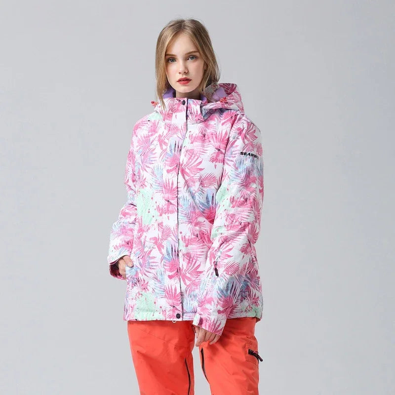 Doudoune Hiver Femme Fleurs Colorées - BerlinGlamour