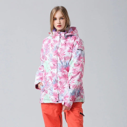 Doudoune Hiver Femme Fleurs Colorées - BerlinGlamour