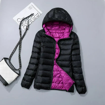 Doudoune Femme Hiver Bleu Marine