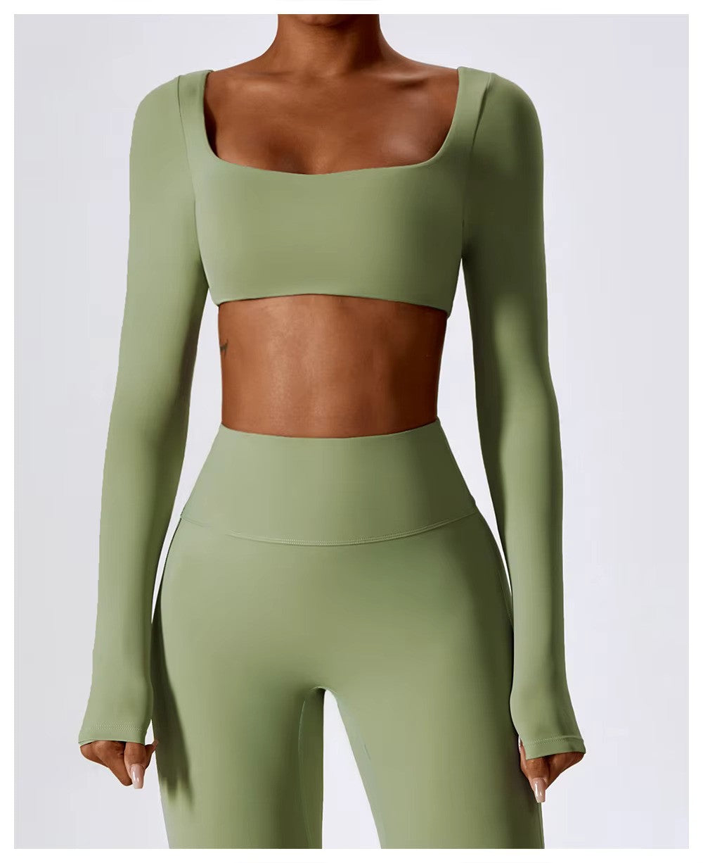 Tenue de Sport Femme - Ensemble Yoga Confort avec Legging Élastique et Top Moulant