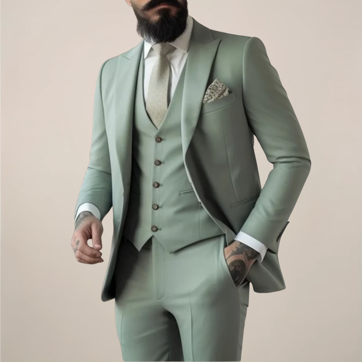 Costume Homme Printemps 3 Pièces Élégant - BerlinGlamour