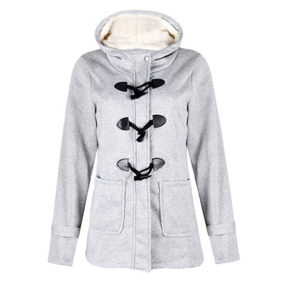 Manteau Femme Long Capuche Poches Élégant Hiver - PanierRoyale