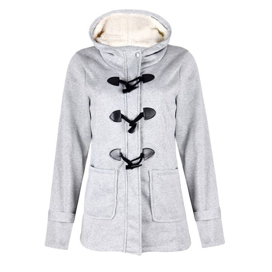 Manteau Femme Long Capuche Poches Élégant Hiver - PanierRoyale