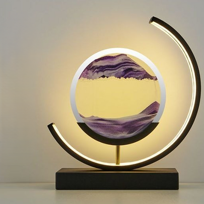 SandAura™ – lampe de table design relaxante à sable mouvant 360°