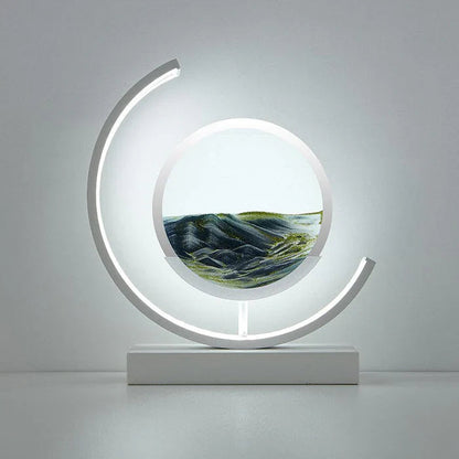 SandAura™ – lampe de table design relaxante à sable mouvant 360°