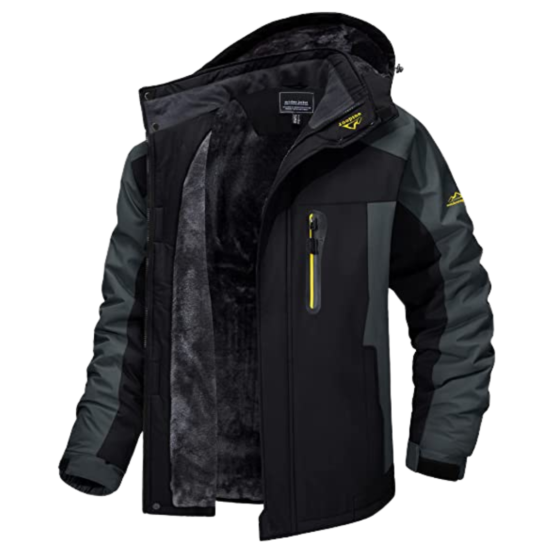 Vestes Homme Hiver Imperméable avec Fermeture Éclair