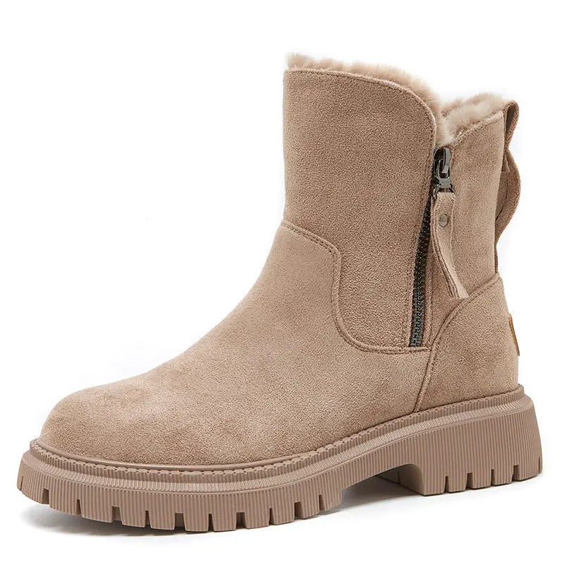 Jayleen | Winter Velvet Plüschstiefel Zendoo.de