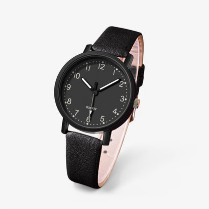 Montre Femme Chic avec Bracelet Cuir Réglable