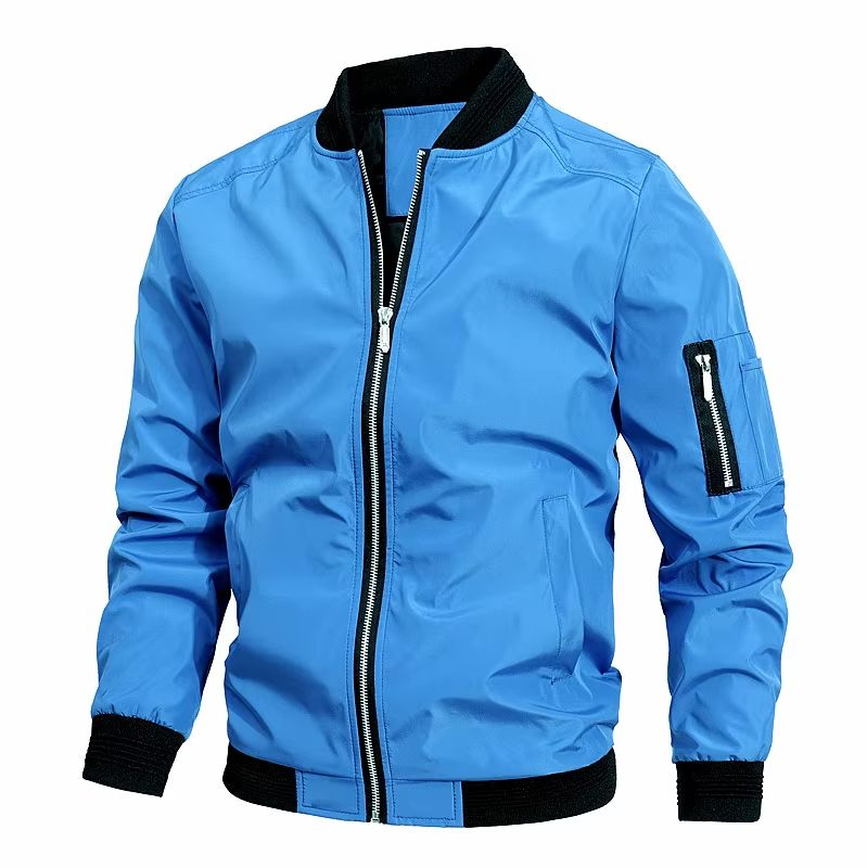 Veste Imperméable Homme Sport pour Pluie avec Fermeture Éclair